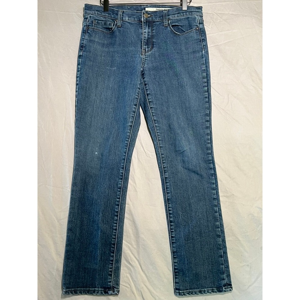 DKNY Jeans Womens Size 6x30 Blue Medium Wash Straight Leg Stretch Denim Pants